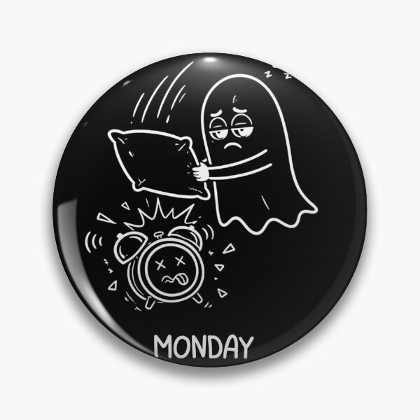 Item preview, Monday Ghost – Funny Sleepy Ghost & Alarm Clock Humor T-Shirt designed and sold by SakuraHQ.