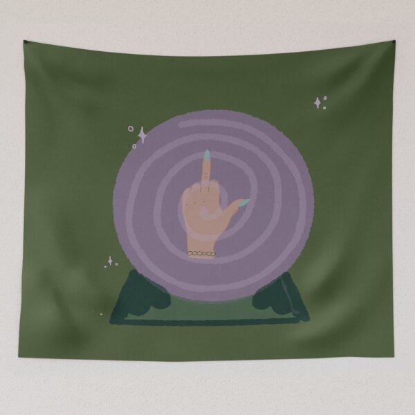 Item preview, Crystal Ball Middle Finger designed and sold by SweetButSnarky.