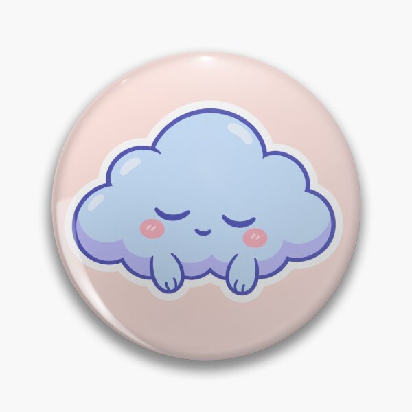 Item preview, Cute Cloud With Face Cute Sticker Design designed and sold by Inkworksbyshery.
