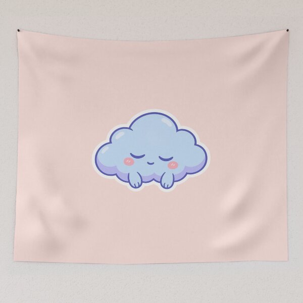 Item preview, Cute Cloud With Face Cute Sticker Design designed and sold by Inkworksbyshery.