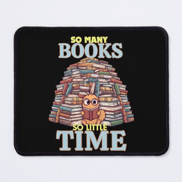 Item preview, So Many Books So Little Time – Cute Bookworm Reader designed and sold by Bawek85Designs.