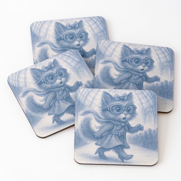 Item preview, Nicky on the Catwalk - Blue Fashion Cat - Fonulaseries designed and sold by Fonulaseries.