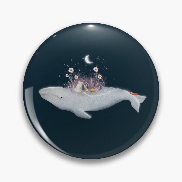 Item preview, Whale World Camping – A Tiny Camping Escape at Sea designed and sold by Katherine Quinn Illustration.