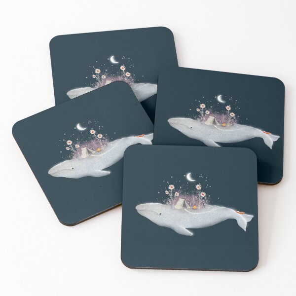 Item preview, Whale World Camping – A Tiny Camping Escape at Sea designed and sold by Katherine Quinn Illustration.