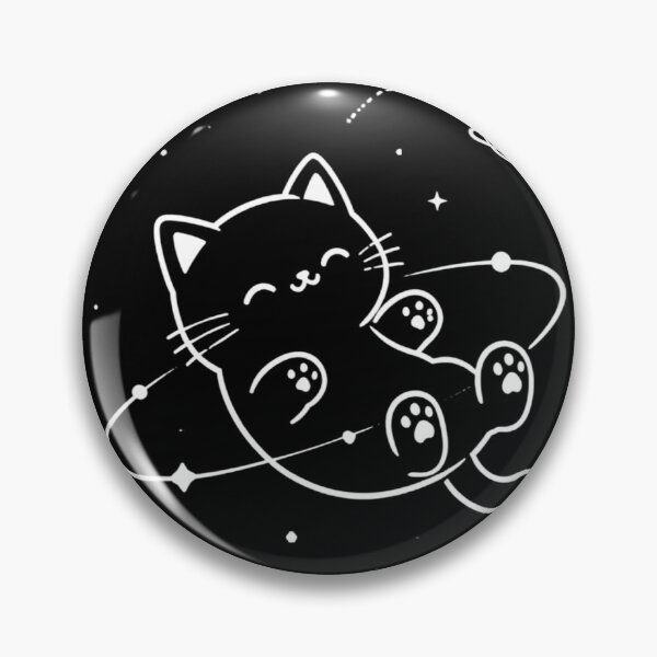 Artikelvorschau, Kosmische schwarze Katze – Niedliches Kawaii-Weltraumkatzen- und Galaxienliebhaber-T-Shirt entworfen und verkauft von SakuraHQ.