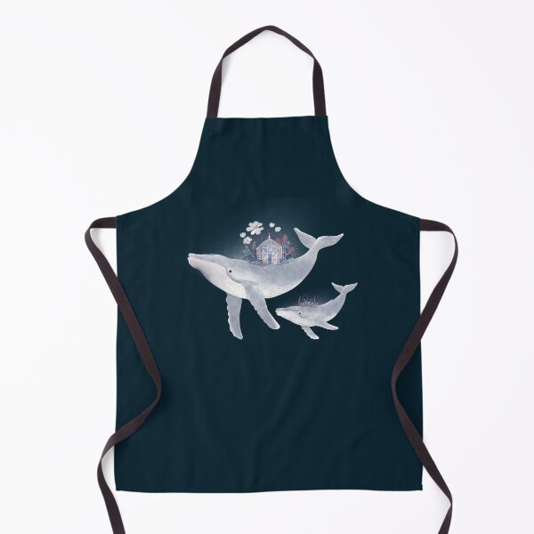 Item preview, Whale World Glasshouse – Mother and Baby Whale Garden designed and sold by Katherine Quinn Illustration.