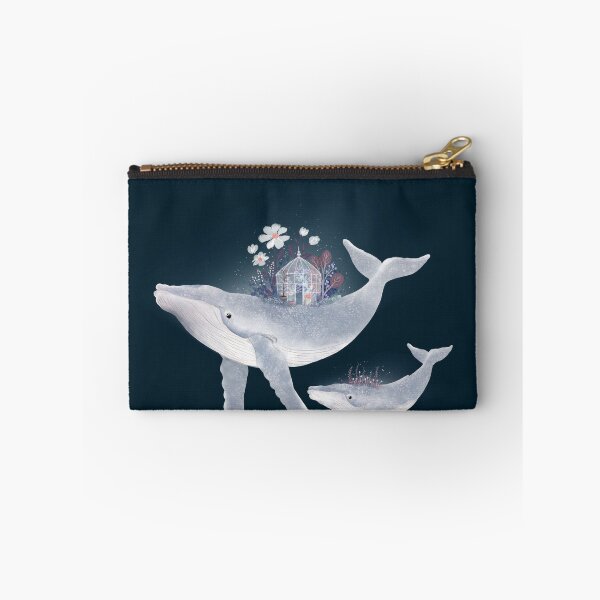 Item preview, Whale World Glasshouse – Mother and Baby Whale Garden designed and sold by Katherine Quinn Illustration.