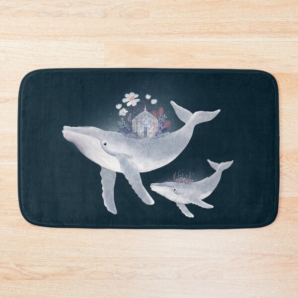 Item preview, Whale World Glasshouse – Mother and Baby Whale Garden designed and sold by Katherine Quinn Illustration.