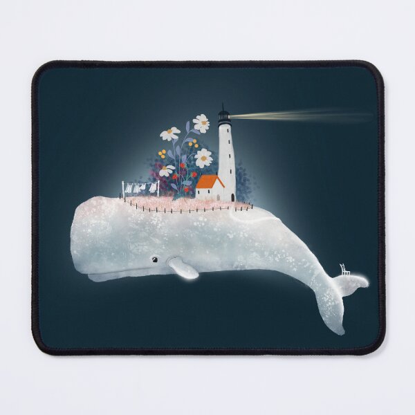 Item preview, Whale World Lighthouse – A Tiny Coastal Home at Sea designed and sold by Katherine Quinn Illustration.