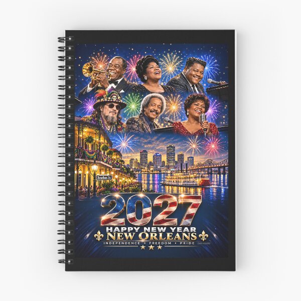 Item preview, 2027 HAPPY NEW YEAR - NEW ORLEANS - French Quarter New Year's Celebration designed and sold by DBM Photo Art 1.
