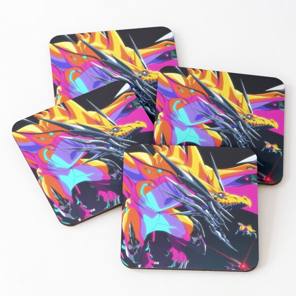 Item preview, The Cyber Beast's Flight in Neon Light (V3) designed and sold by SabaMirzique.