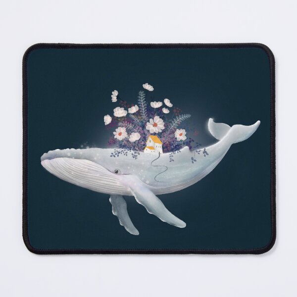 Item preview, Whale World Cottage Garden – A Tiny Garden Home at Sea designed and sold by Katherine Quinn Illustration.