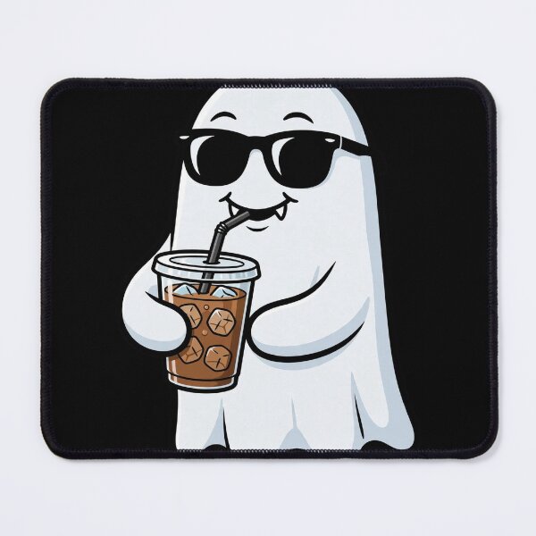 Item preview,  Cool Ghost Drinking Iced Coffee Funny Halloween Summerween designed and sold by Goraty2020.