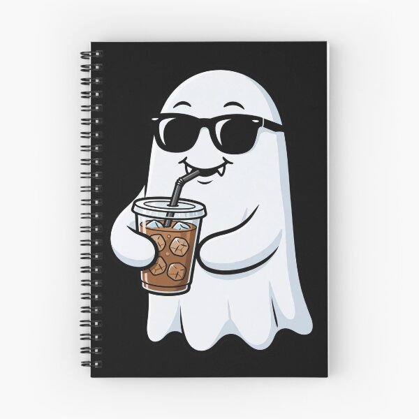 Item preview,  Cool Ghost Drinking Iced Coffee Funny Halloween Summerween designed and sold by Goraty2020.