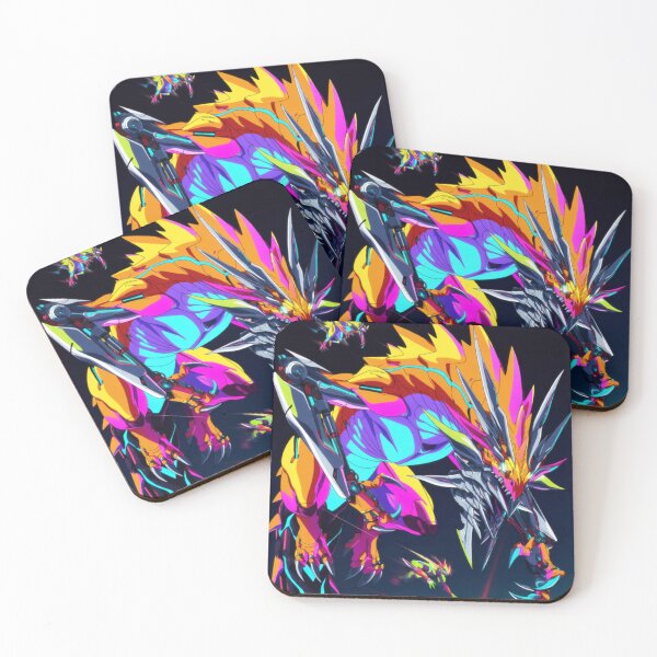 Item preview, The Cyber Beast's Flight in Neon Light (V4) designed and sold by SabaMirzique.