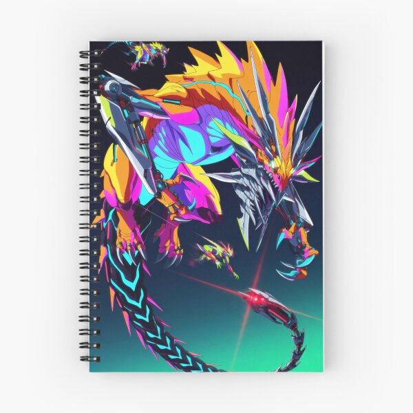 Item preview, The Cyber Beast's Flight in Neon Light (V4) designed and sold by SabaMirzique.