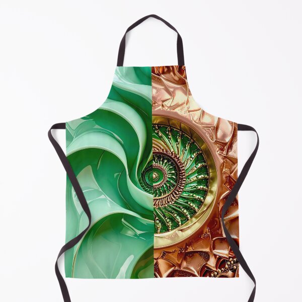 Item preview, Celadon Wave and Metallic Copper Vortex designed and sold by Vicky Brago-Mitchell®.