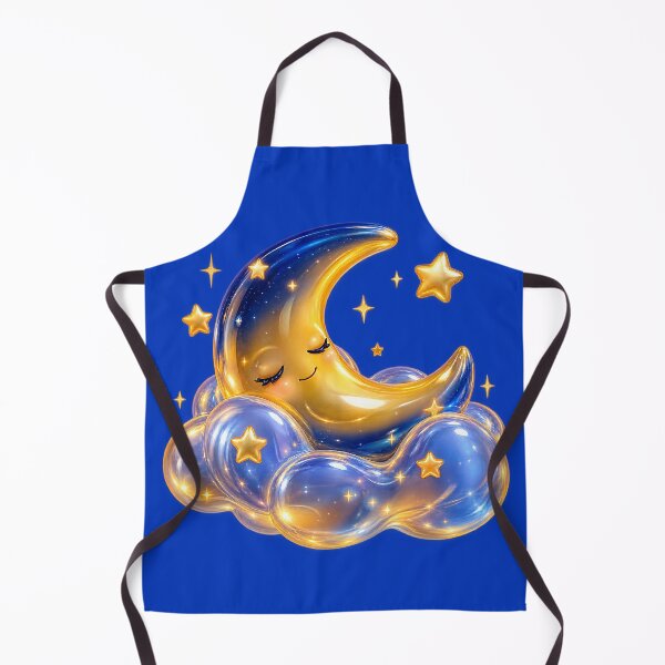 Item preview, Glossy Celestial Moon and Cloud Art designed and sold by wallpapersarts.