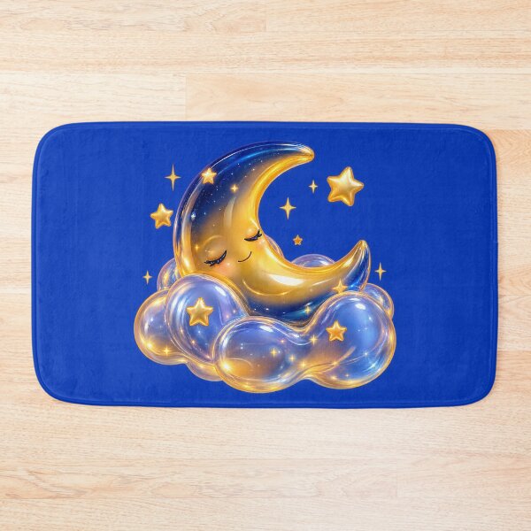 Item preview, Glossy Celestial Moon and Cloud Art designed and sold by wallpapersarts.