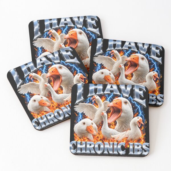 Item preview, I Have Chronic IBS Funny Goose Meme Graphic designed and sold by VGAfanatic.