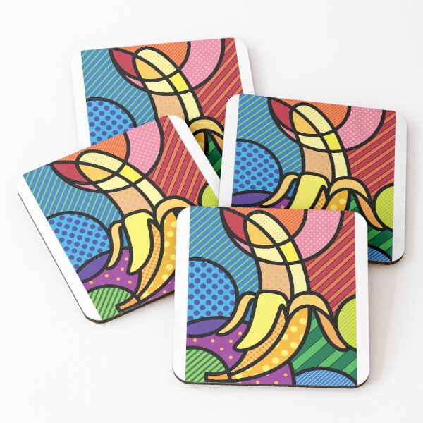 Item preview, Pop Art Mosaic of a Peeled Banana in Neo-Cubist Splendor designed and sold by werlatumarkbal.