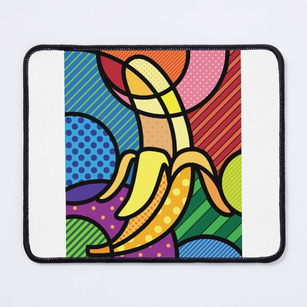 Item preview, Pop Art Mosaic of a Peeled Banana in Neo-Cubist Splendor designed and sold by werlatumarkbal.