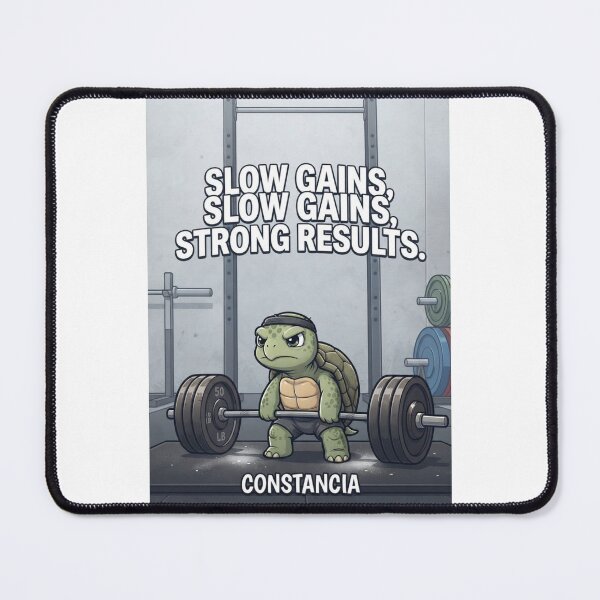 Item preview, Funny Turtle Gym Workout Slow Gains Strong Results Cute Tortoise Fitness Sticker designed and sold by fastansic.