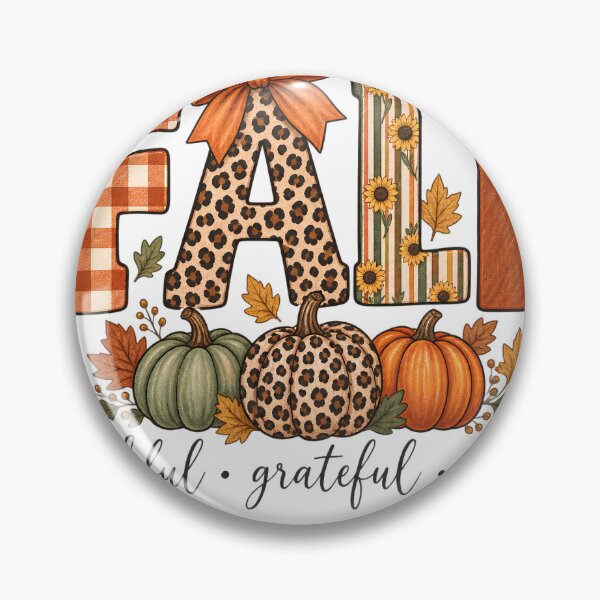 Item preview, Fall Thankful Grateful Blessed Pumpkin designed and sold by VGAfanatic.