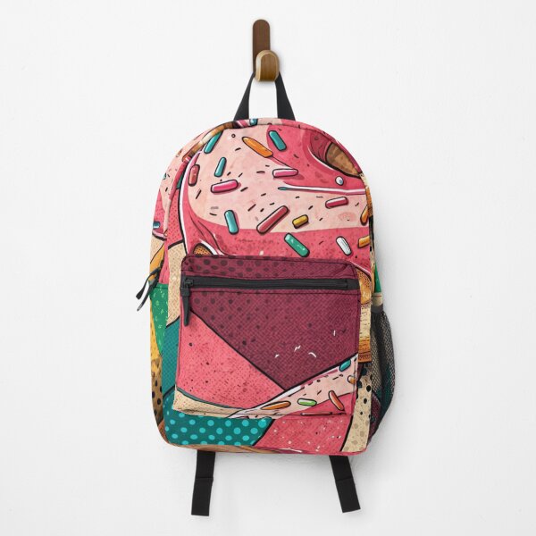 Item preview, Retro Comic Pop Art Illustration of a Glazed Strawberry Doughnut designed and sold by werlatumarkbal.