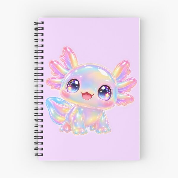 Item preview, Cute Holographic Iridescent Glass Axolotl designed and sold by wallpapersarts.