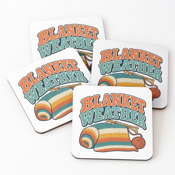 Item preview, Blanket Weather – Retro Knitting Yarn Lover Cozy Season Design designed and sold by EastEndTownie.