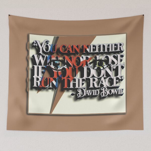 Item preview, Bowie Quote (In It To Win It) designed and sold by Cathedral of Curiosity.