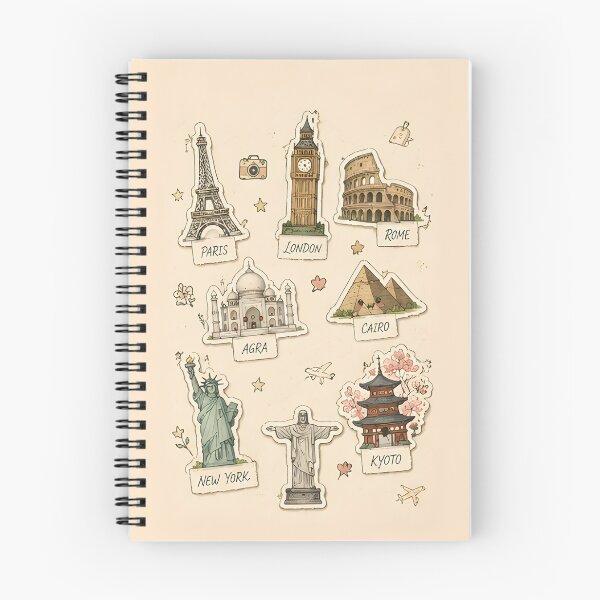 Item preview, Travel Sticker Landmarks – Monument Collection Design designed and sold by KWW SHOP.