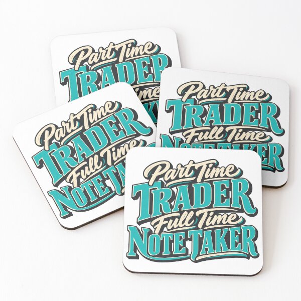 Item preview, Part Time Trader Full Time Note Taker Trading Journal Quote designed and sold by VolatilityEdge.