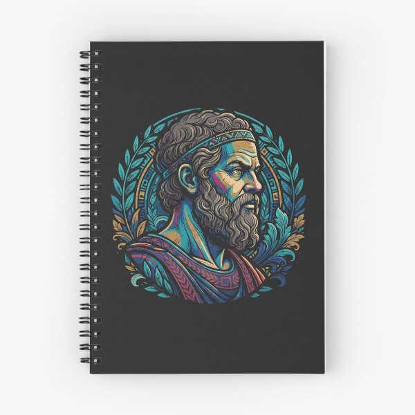 Item preview, Aristotle Greek Philosopher Classical Portrait Laurel Wreath designed and sold by Owcomm.