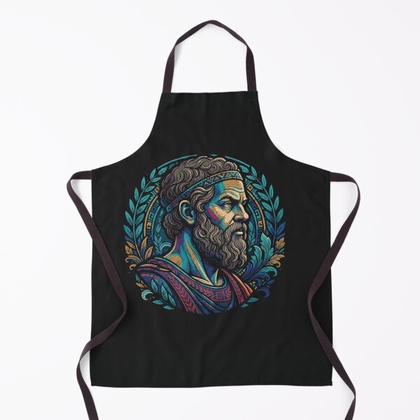 Item preview, Aristotle Greek Philosopher Classical Portrait Laurel Wreath designed and sold by Owcomm.
