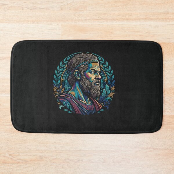 Item preview, Aristotle Greek Philosopher Classical Portrait Laurel Wreath designed and sold by Owcomm.