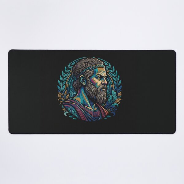 Item preview, Aristotle Greek Philosopher Classical Portrait Laurel Wreath designed and sold by Owcomm.