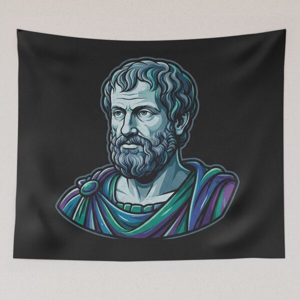 Item preview, Aristotle Ancient Greek Philosopher Portrait Illustration designed and sold by Owcomm.