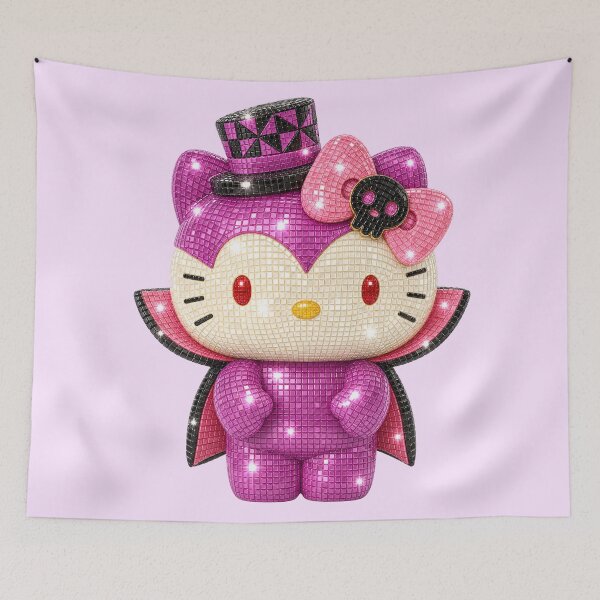 Item preview, Pink Halloween Disco Kitty designed and sold by Ellie Dyer.