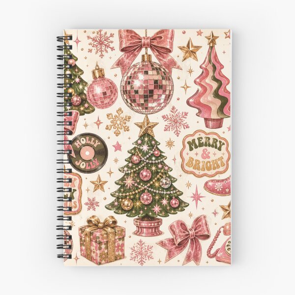 Item preview, Vintage Pink Retro Christmas Disco Ball Holiday designed and sold by DreamPixelPrint.