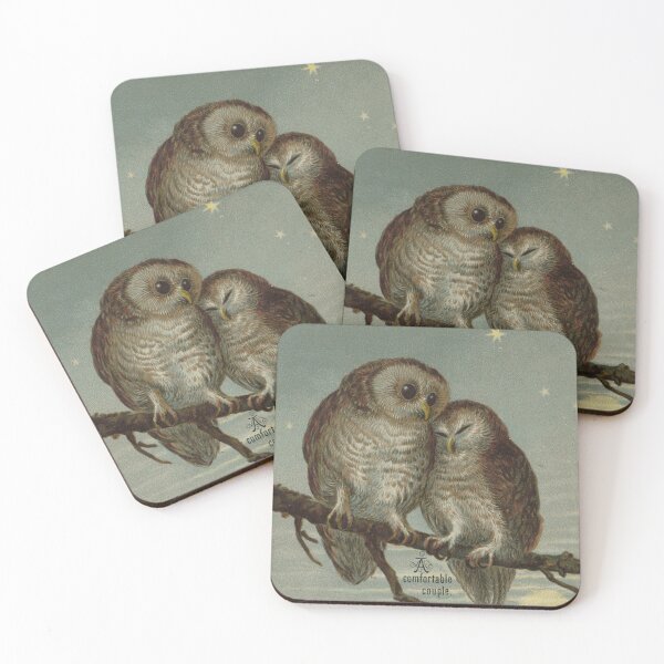 Item preview, Victorian Christmas Owls designed and sold by forgottenbeauty.
