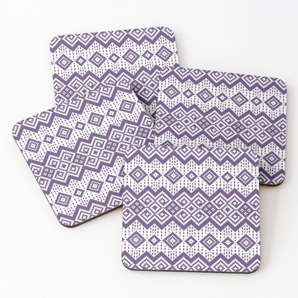 Item preview, Purple Pixel Art Traditional Ethnic Pattern designed and sold by Tanapan2529.