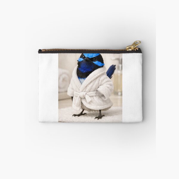 Item preview, Superb Fairy-Wren Wearing a Bathrobe designed and sold by Sillytoe.