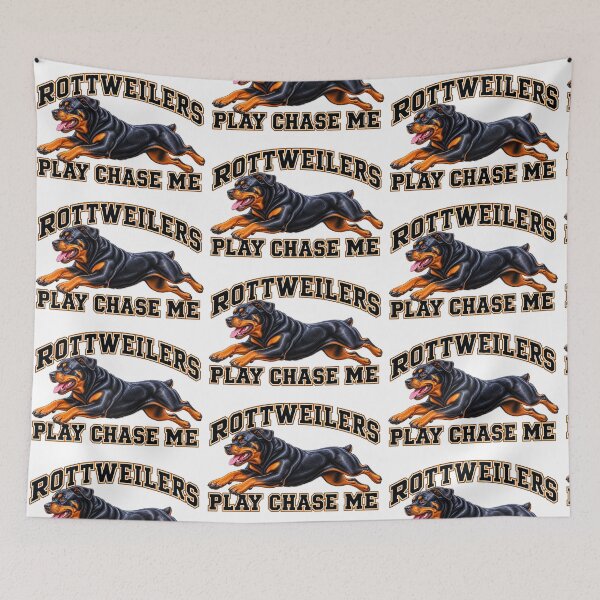 Item preview, Rottweilers Play Chase Me – Running Rottweiler Dog Design designed and sold by LnsCreations.