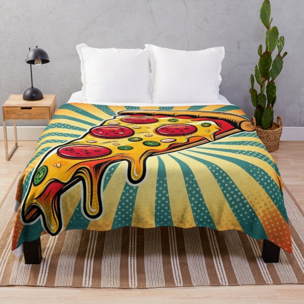 Item preview, Dynamic Pop Art Pepperoni Pizza Slice with Dripping Cheese designed and sold by werlatumarkbal.