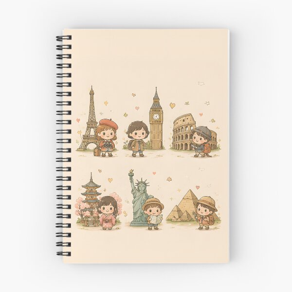 Item preview, Kawaii Travelers – Landmark Visit Design designed and sold by KWW SHOP.