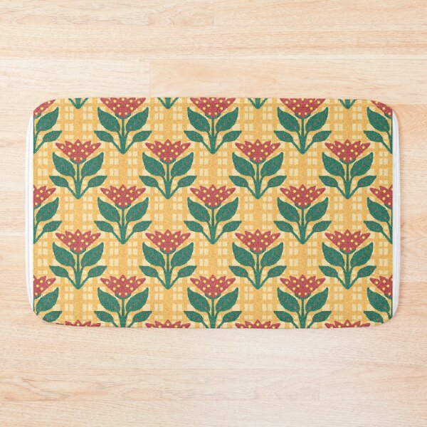 Item preview, Hand drawn red floral orange background  designed and sold by Tanapan2529.