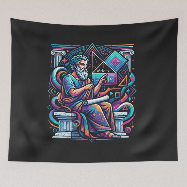 Item preview, Pythagoras Geometric Philosophy Ancient Greek Mathematician designed and sold by Owcomm.