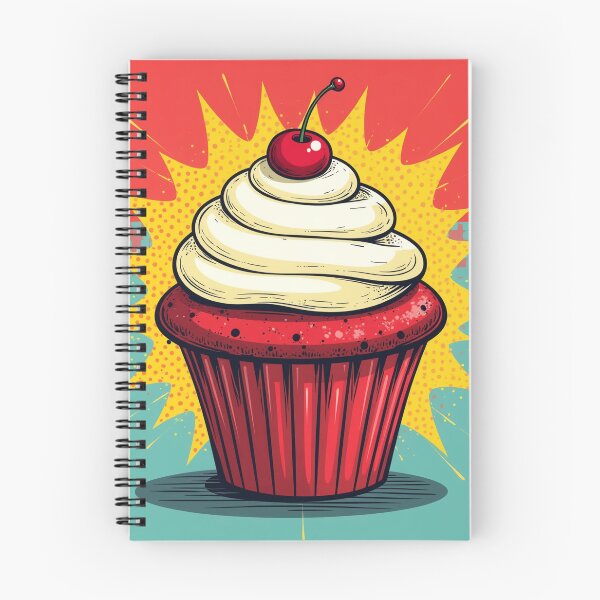 Item preview, Pop Art Red Velvet Cupcake with Vanilla Swirl and Glossy Cherry designed and sold by werlatumarkbal.